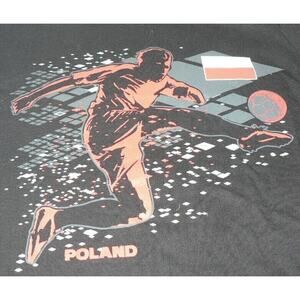 Gen2 Kids National Soccer Apparel Poland Black/Red Grey Size 8